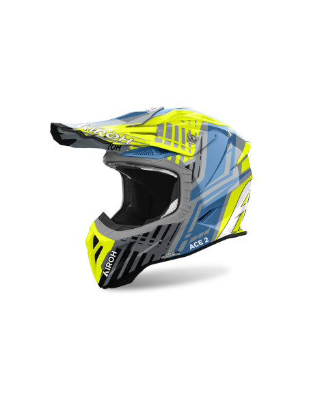 Casque cross Airoh Aviator Ace 2 Proud - Jaune