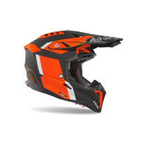 Casque cross Airoh Aviator 3 Glory - Orange Mat 2