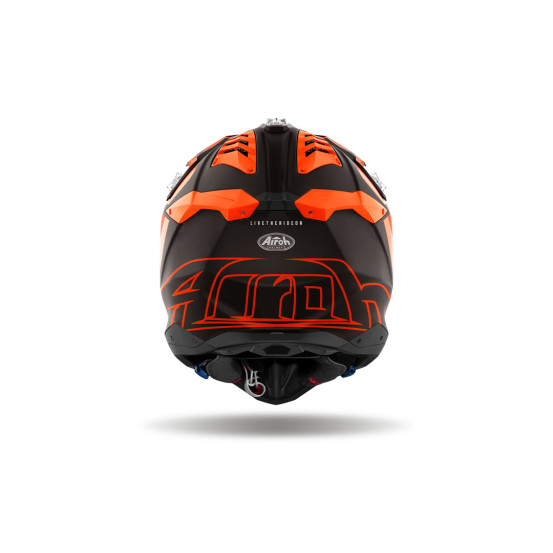 Casque cross Airoh Aviator 3 Glory - Orange Mat