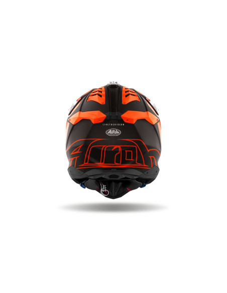 Casque cross Airoh Aviator 3 Glory - Orange Mat