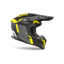 Casque cross Airoh Aviator 3 Glory - Jaune Mat 2