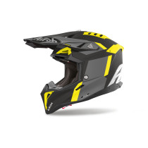 Casque cross Airoh Aviator 3 Glory - Jaune Mat