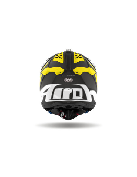 Casque cross Airoh Aviator 3 Glory - Jaune Mat