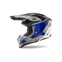 Casque cross Airoh Aviator 3 Saber - Bleu