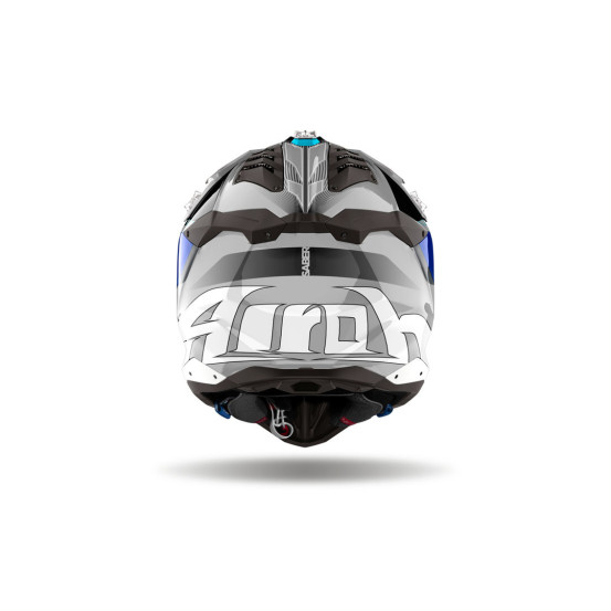 Casque cross Airoh Aviator 3 Saber - Bleu