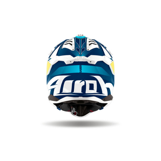 Casque cross Airoh Aviator 3 Saber - Bleu Mat