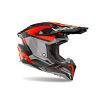 Casque cross Airoh Aviator 3 Saber - Orange 2
