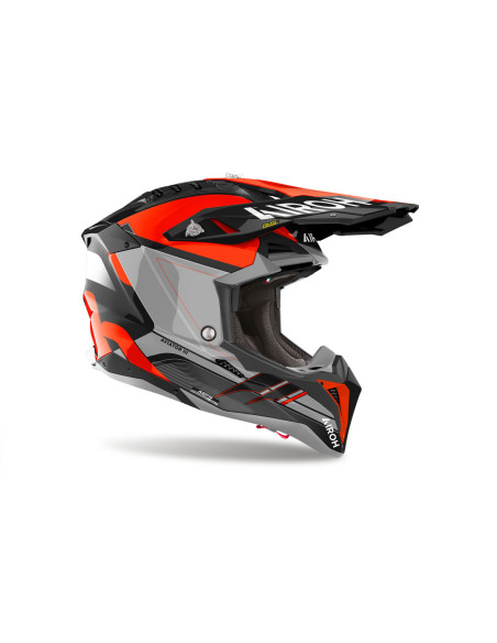 Casque cross Airoh Aviator 3 Saber - Orange