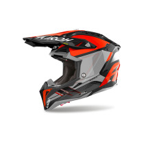 Casque cross Airoh Aviator 3 Saber - Orange
