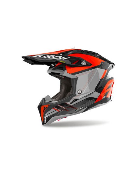 Casque cross Airoh Aviator 3 Saber - Orange