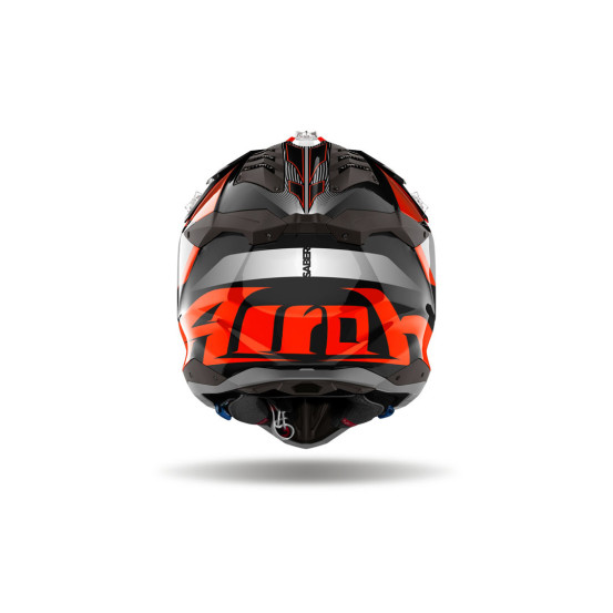 Casque cross Airoh Aviator 3 Saber - Orange