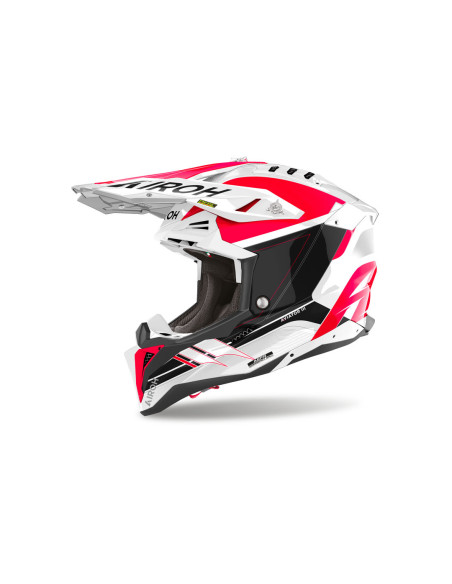 Casque cross Airoh Aviator 3 Saber - Rouge