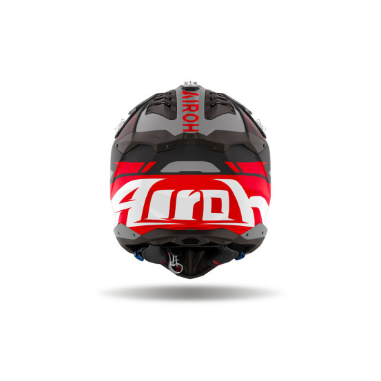 Casque cross Airoh Aviator 3 Spin - Rouge Mat