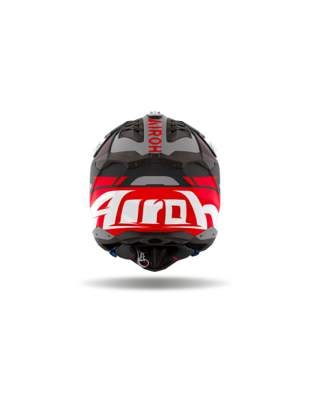Casque cross Airoh Aviator 3 Spin - Rouge Mat
