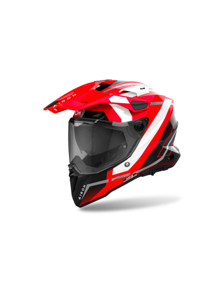 Casque adventure Airoh Commander 2 Mavick - Rouge