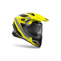 Casque adventure Airoh Commander 2 Mavick - Jaune Mat 2