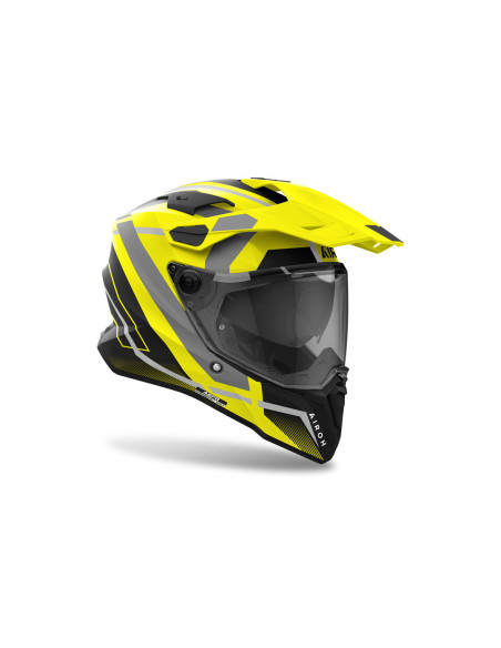 Casque adventure Airoh Commander 2 Mavick - Jaune Mat