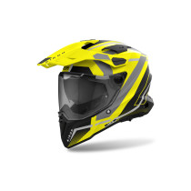 Casque adventure Airoh Commander 2 Mavick - Jaune Mat