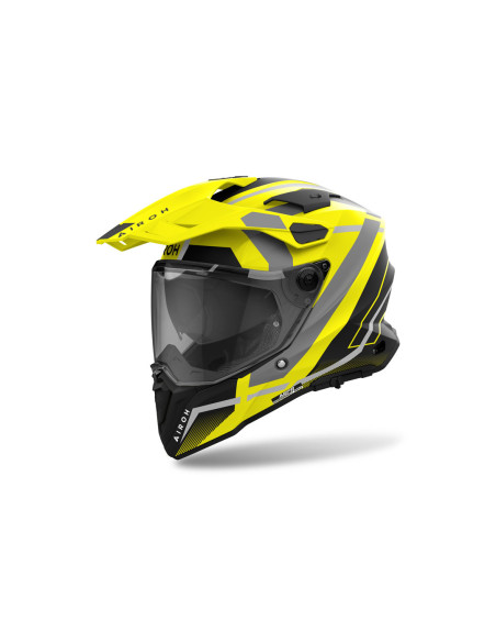 Casque adventure Airoh Commander 2 Mavick - Jaune Mat