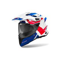 Casque adventure Airoh Commander 2 Reveal - Bleu Rouge