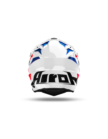 Casque adventure Airoh Commander 2 Reveal - Bleu Rouge