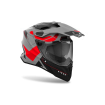 Casque adventure Airoh Commander 2 Reveal - Rouge Fluo Mat 2
