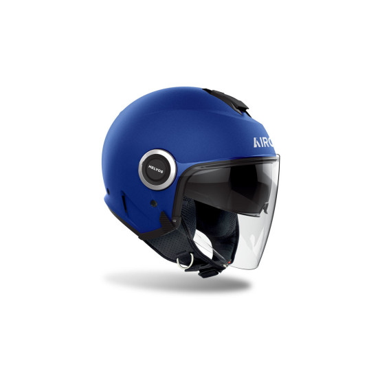 Casque jet Airoh Helyos - Bleu Mat
