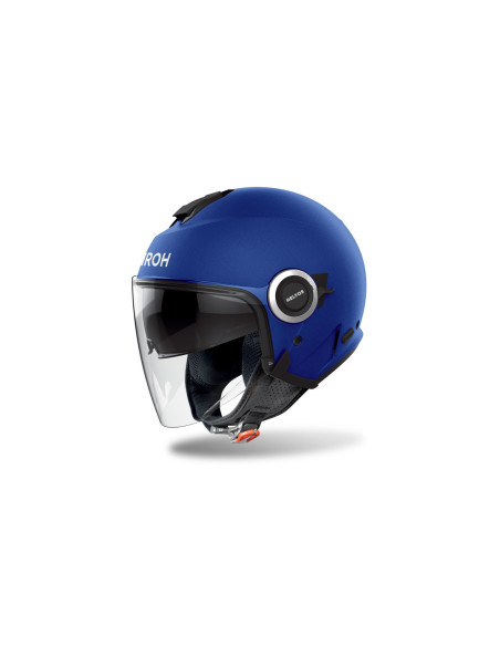 Casque jet Airoh Helyos - Bleu Mat