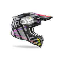Casque cross Airoh Strycker Brave - Gris 2