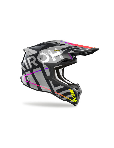 Casque cross Airoh Strycker Brave - Gris