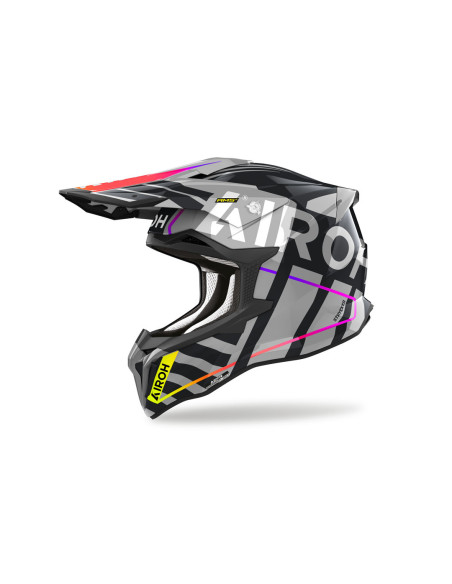 Casque cross Airoh Strycker Brave - Gris