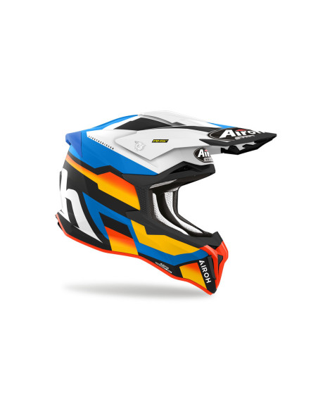 Casque cross Airoh Strycker Glam - Bleu Mat