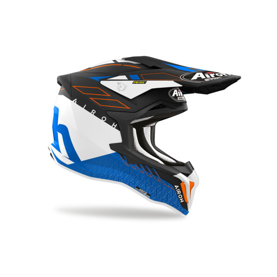Casque cross Airoh Strycker Skin - Bleu Mat