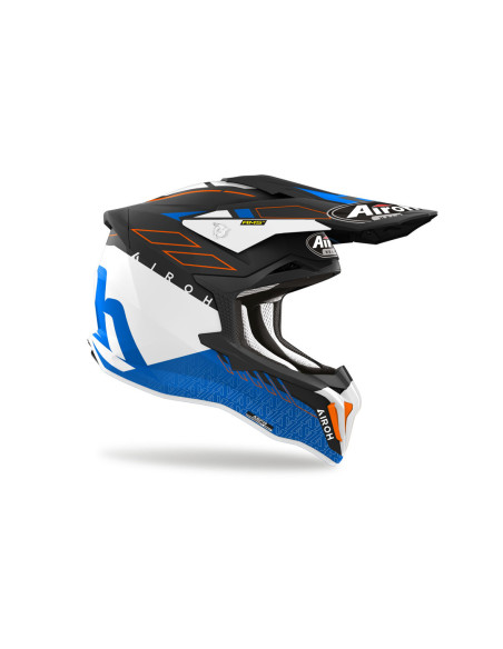 Casque cross Airoh Strycker Skin - Bleu Mat