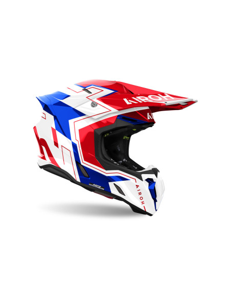 Casque cross Airoh Twist 3 Dizzy - Bleu Rouge