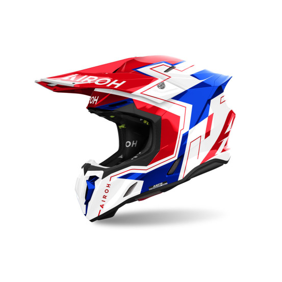 Casque cross Airoh Twist 3 Dizzy - Bleu Rouge