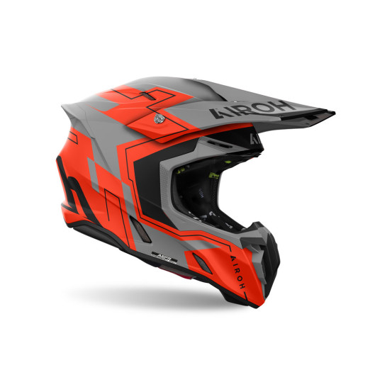 Casque cross Airoh Twist 3 Dizzy - Orange Fluo Mat