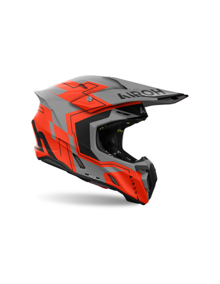 Casque cross Airoh Twist 3 Dizzy - Orange Fluo Mat