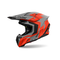 Casque cross Airoh Twist 3 Dizzy - Orange Fluo Mat