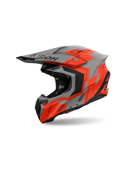 Casque cross Airoh Twist 3 Dizzy - Orange Fluo Mat