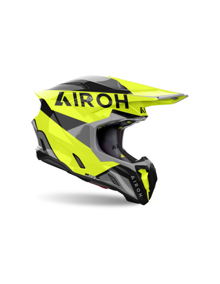 Casque cross Airoh Twist 3 King - Jaune