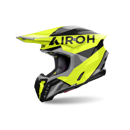 Casque cross Airoh Twist 3 King - Jaune