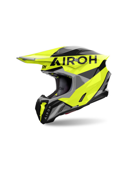 Casque cross Airoh Twist 3 King - Jaune