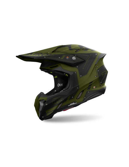 Casque cross Airoh Twist 3 Military - Kaki Mat