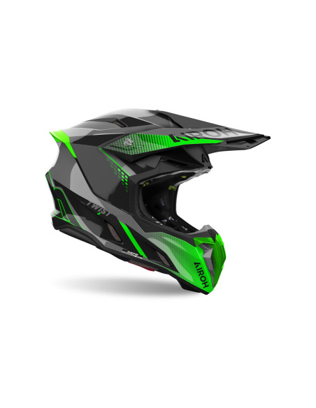 Casque cross Airoh Twist 3 Shard - Vert