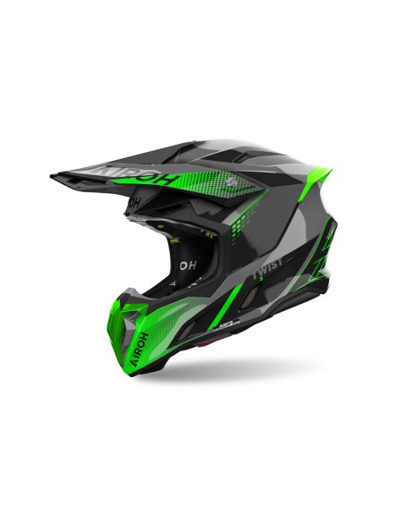 Casque cross Airoh Twist 3 Shard - Vert