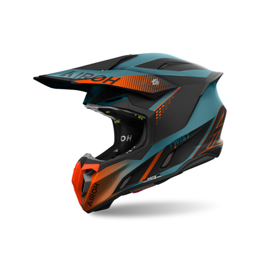 Casque cross Airoh Twist 3 Shard - Orange Mat