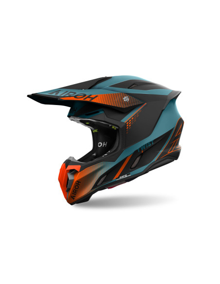 Casque cross Airoh Twist 3 Shard - Orange Mat