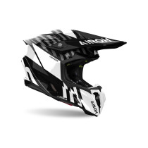 Casque cross Airoh Twist 3 Thunder - Noir Blanc 2