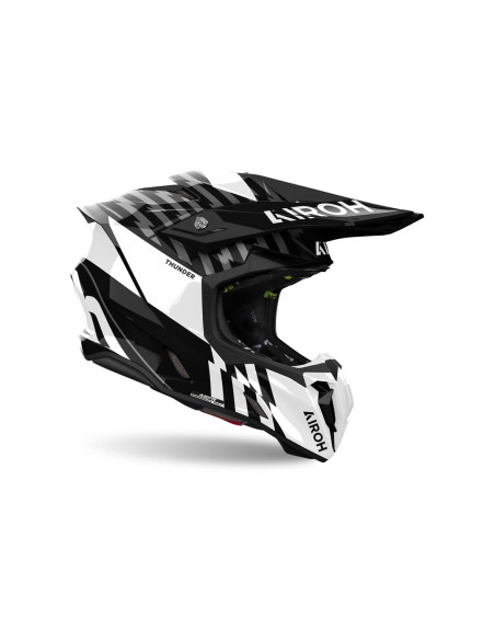 Casque cross Airoh Twist 3 Thunder - Noir Blanc